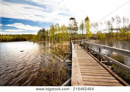 Beautiful Lake In The National Park Repovesi, Finland, South Karelia.
