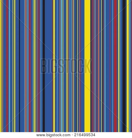 Retro Color Straight Vertical Variable Width Stripes, Color Lines Pattern, Vertically Seamless Pattern, Straight Parallel Vertical Lines, Fashion Geometric Color Random Lines