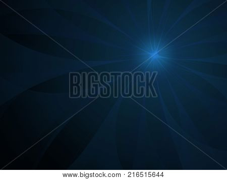 Gentle and soft fractal blue flower computer generated image for logo design concepts web prints posters. Flower background