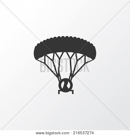 Paraplane icon symbol. Premium quality isolated skydiving element in trendy style.