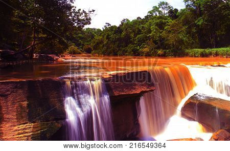 Kaeng sopha waterfall in Thung Salaeng Luang National Park, Phitsanulok, Thailand