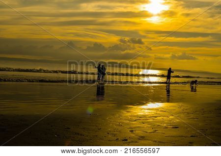 Golden Orange Sunset