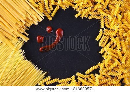 Spaghetti, Twine Bound, Stand Vertically Isolated On White Background