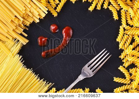 Spaghetti, Twine Bound, Stand Vertically Isolated On White Background