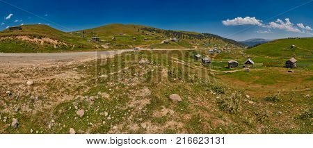 High-Resolution Landscape Panorama of Adjara region of Georgia near Khulo village