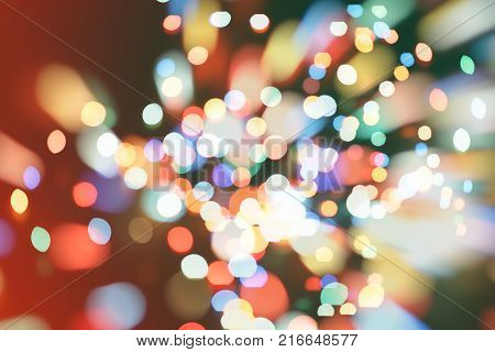 celebration Twinkly Lights and Stars Christmas Background
