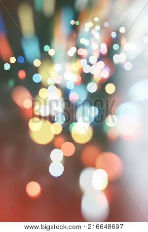 celebration Twinkly Lights and Stars Christmas Background