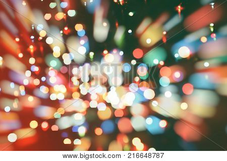 celebration Twinkly Lights and Stars Christmas Background