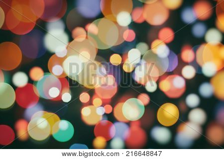 celebration Twinkly Lights and Stars Christmas Background
