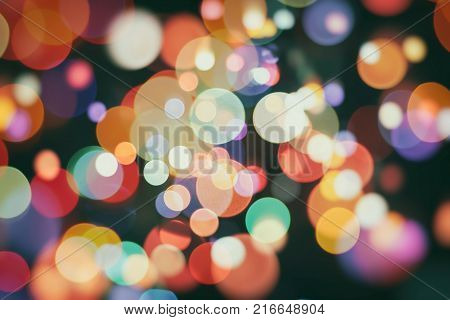 celebration Twinkly Lights and Stars Christmas Background