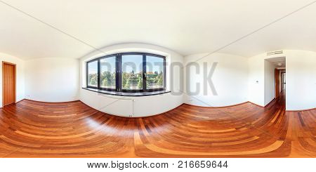 Minsk, Belarus - March 20, 2014: Full Spherical 360 Degrees Seamless Panorama In Equirectangular Equ