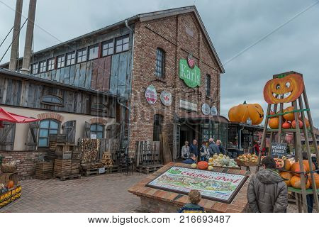 Germany / Koserow - October 21, 2017: Shop Karls in Koserow
