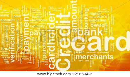 Word Sky koncept illustration af credit card international