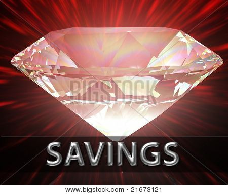 Luksus Pension rigdom besparelser investeringer koncept baggrund diamant illustration