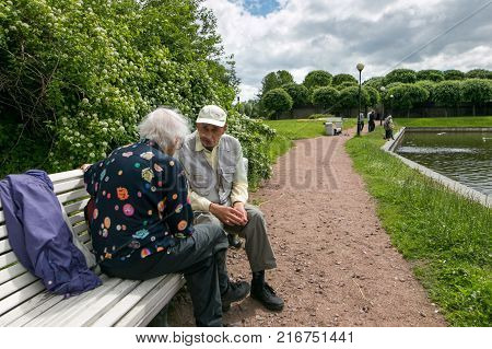 Petersburg, Russia - July 2, 2017: Piskaryovskoye Memorial Cemetery. Place Of Mass Graves Of Victims