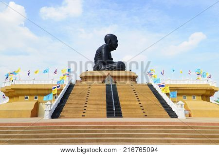 Big Buddha statue, Luang Pu Tuad, Huay Mongkol temple, Hua Hin, Thailand.