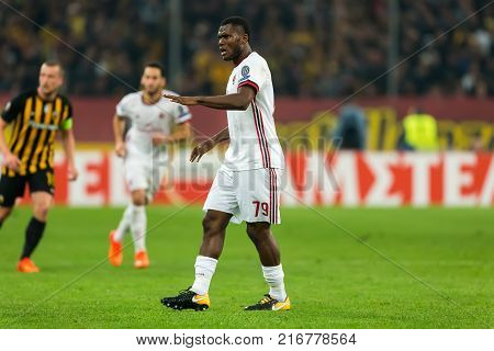 Uefa Europa League Game Between Aek Fc Vs Ac Milan