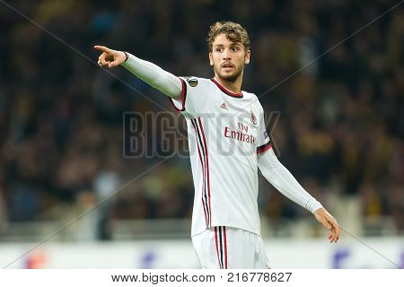 Uefa Europa League Game Between Aek Fc Vs Ac Milan