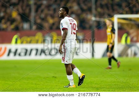 Uefa Europa League Game Between Aek Fc Vs Ac Milan