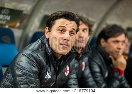Uefa Europa League Game Between Aek Fc Vs Ac Milan