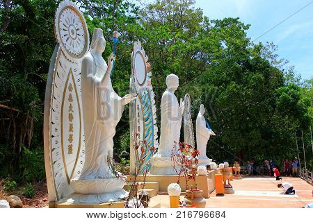 Phan thiet Vietnam - March 29 2015: Ta Cu Nature Reserve It was formed on October 26 1996 in Tan Lap commune Ham Thuan Nam district about 30 km South East of Phan thiet.