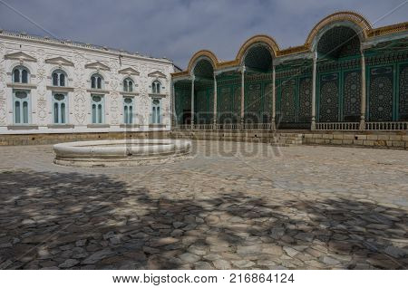 Courtyard Of Sitorai Mokhi-khosa Palace With Fountain, Bukhara, Uzbekistan