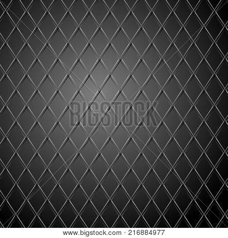 Abstract seamless pattern. Seamless pattern with black gradient rhombuses. Vector illustration