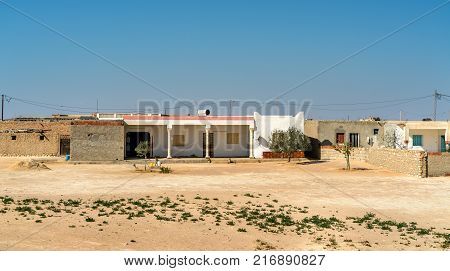 Typical houses in the Tunisian countryside. North Africa