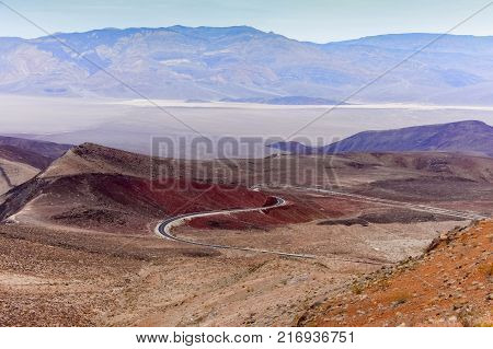 Volcanic Colors of Father Crowley Vista. Death Valley National Park, California and Nevada, USA.