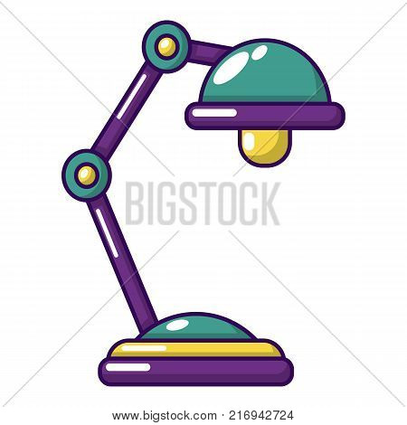 Table lamp icon. Cartoon illustration of table lamp vector icon for web