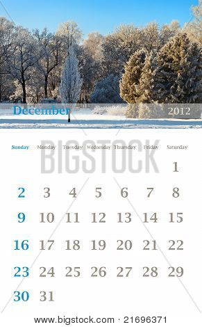 Kalender 2012, Dezember