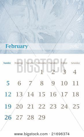 Kalender 2012, Februar