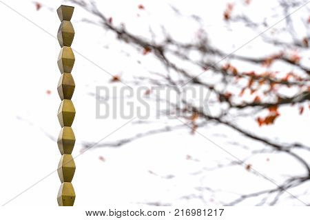 The Endless Column Sculpture In Autumn