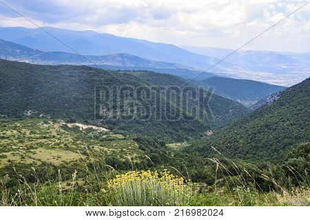 Mountain Landscape In Abruzzi At Summer