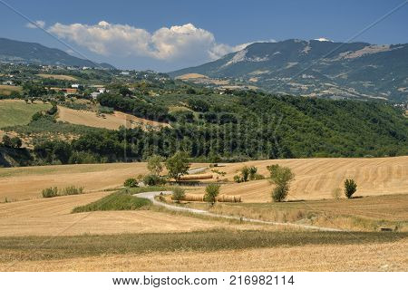 Mountain Landscape In Abruzzi At Summer