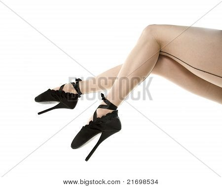 Ножки на высоких каблуках