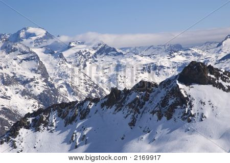 Snowed Mountainrange