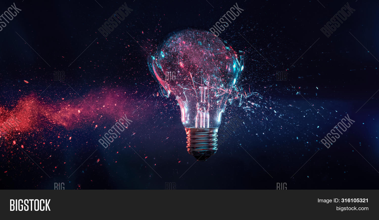 Explosion Filament Image & Photo (Free Trial) Bigstock