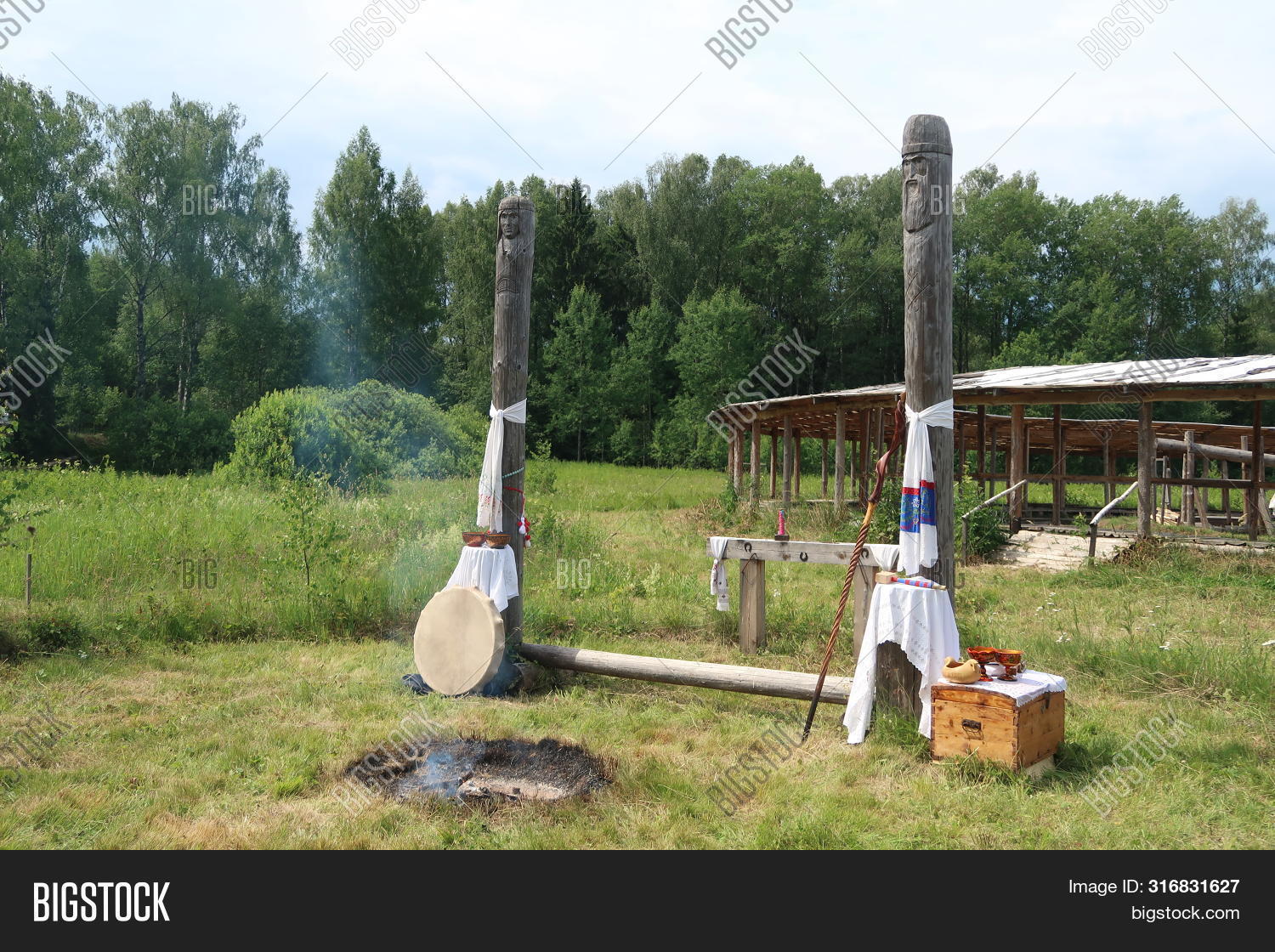 Ancient Wooden Slavic Image & Photo (Free Trial) | Bigstock
