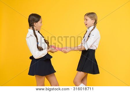 Schoolgirls Fight For Book. Protect Property. Greedy Friends. Greedy Competitors. Jealous Friend. Gr