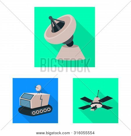 Vector Design Of Science And Cosmic Logo. Set Of Science And Technology Stock Vector Illustration.