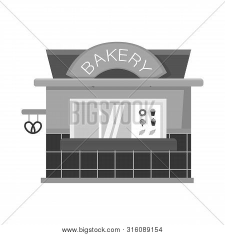 Isolated Object Of Bakery And Shop Symbol. Collection Of Bakery And Window Vector Icon For Stock.