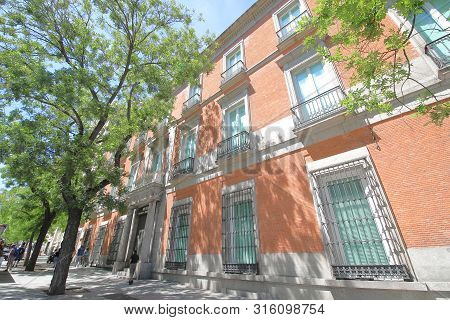 Madrid Spain - May 28, 2019: National Museum Of Thyssen Bornemisza
