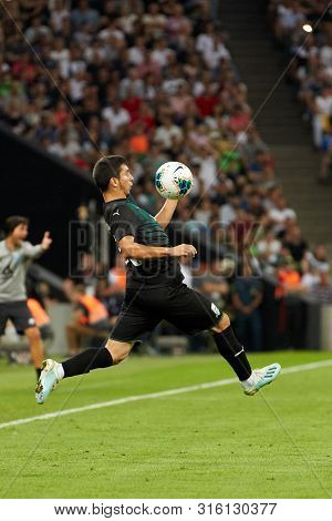 Krasnodar, Russia - August 7, 2019: Shapi Suleymanov Of Fc Krasnodar In Action During The Uefa Champ