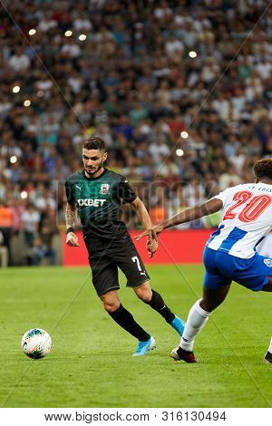 Krasnodar, Russia - August 7, 2019: Remy Cabella Of Fc Krasnodar In Action During The Uefa Champions