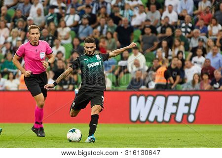 Krasnodar, Russia - August 7, 2019: Remy Cabella Of Fc Krasnodar In Action During The Uefa Champions