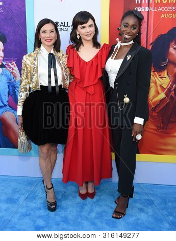 LOS ANGELES - AUG 07:  Lucy Liu, Ginnifer Goodwin and Kirby Howell-Baptiste arrives for the CBS AllAccess 'Why Women Kill' Premiere Screening on August 07, 2019 in Beverly Hills, CA                