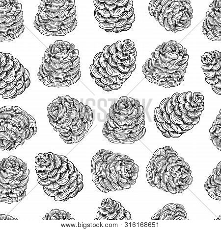 Bump Seamless Pattern. Vector Sketch Hand Drawn Illustration. Winter Holiday