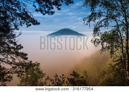 Fall Morning In Bohemian Switzerland, Bohemia, Czech Republic