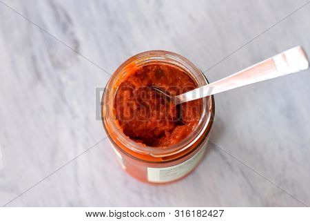 Ajvar In A Jar, A Delicious Roasted Red Pepper And Eggplant Dish/ Ajvar - Traditional Macedonian Ser